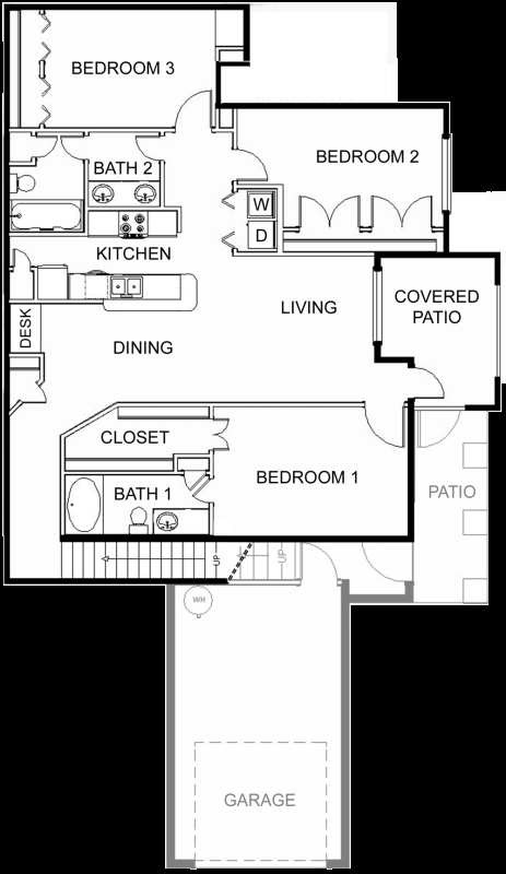 Plan D - Reading Park Apartments