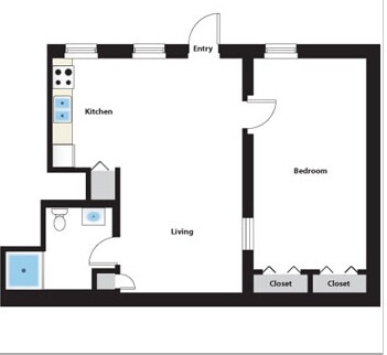 1BR/1BA - Columbian School Apartments