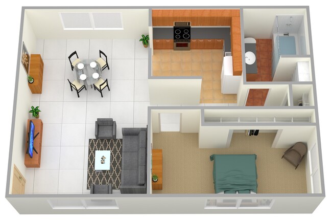 Floorplan - Powell Gardens Apartments