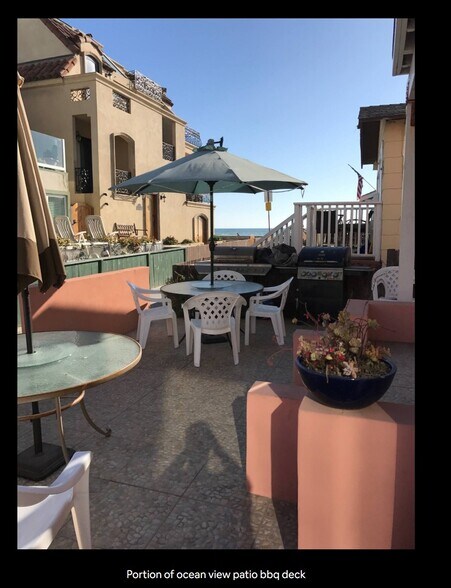 Portion of shared patio - 3990 Strandway