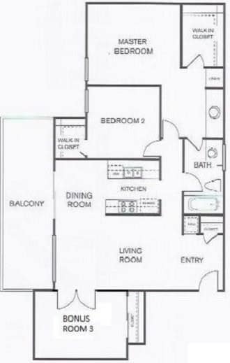 Lay-out of unit - 1440 Lambert W Rd