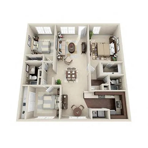 Floorplan - Dwell at Clear Lake Apartment Homes