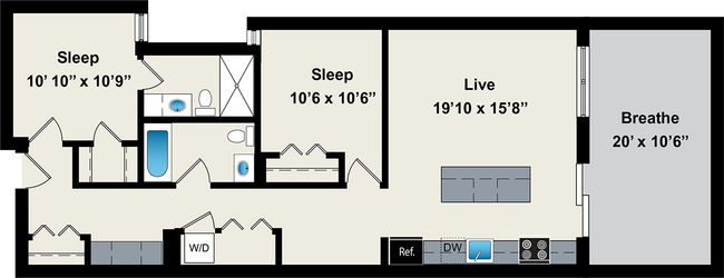 Floorplan - Reside on Jackson