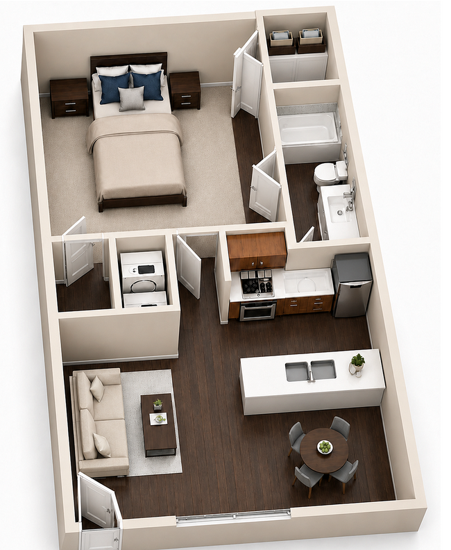 1A 580sqft - Parkwood