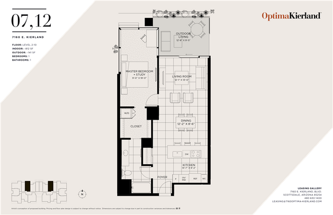 Floorplan - Optima Kierland Apartments