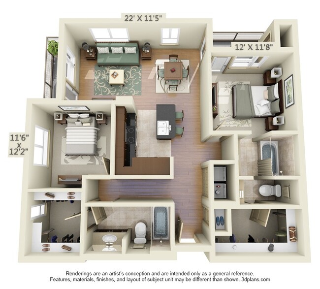 Floorplan - 1818 Platinum Triangle