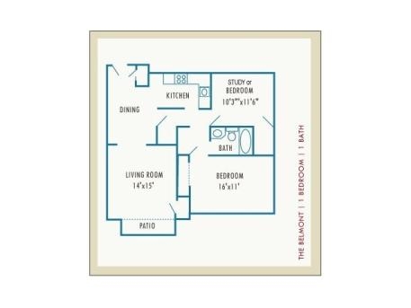 2BR/1BA - PRINCETON PLACE APARTMENTS