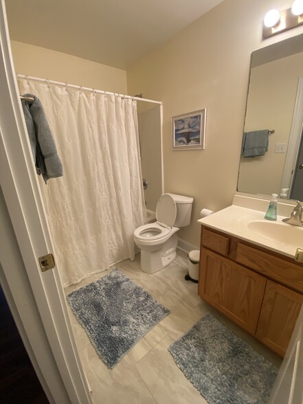 2nd bathroom with shower and tub. - 600 Mitchell Bridge Rd