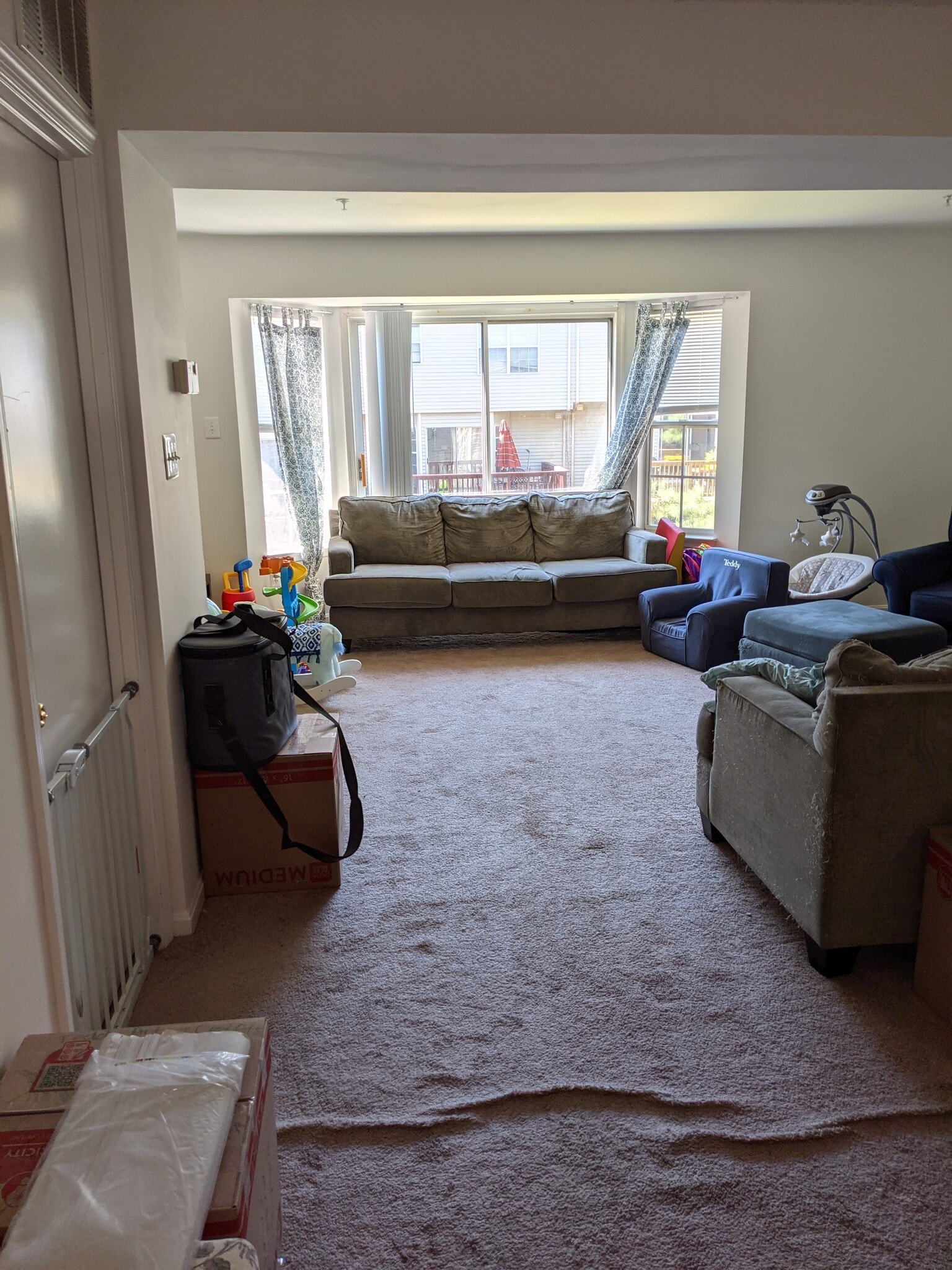 From front door past dining area into the living room - 6250 Deep River Canyon