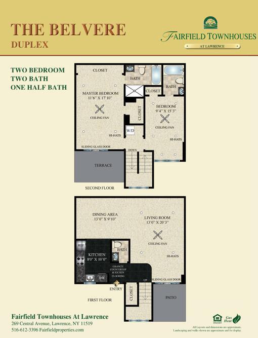 Floorplan - Fairfield Townhouses At Lawrence