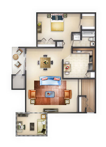 Floorplan - The Forest Apartments