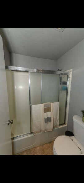 Bath tub reglazed and doors removed to allow for shower curtain - 1 Appian Way