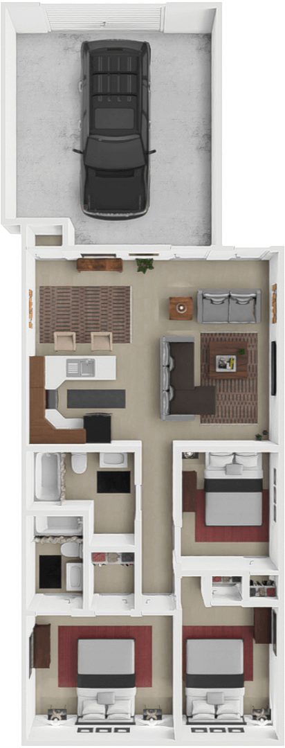 Floorplan - Redbud Twin Homes