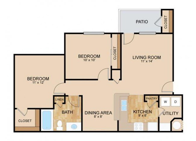 Floorplan - The Landings Apartments