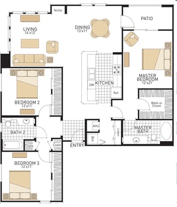 3BR/2BA - The Oaks Apartment Homes