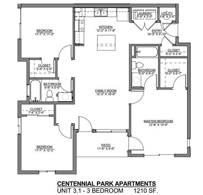 Floorplan - Centennial Park Apartments