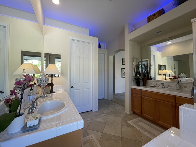 Master Bath with Opposing His & Hers Vanities - 18 Vista Mirage Way