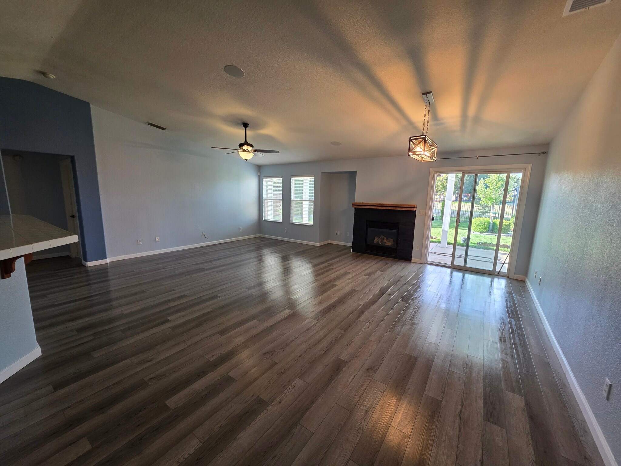 Living room, fireplace - 4321 Grafton Cir