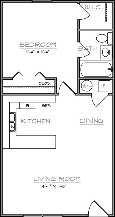 Floorplan - Westwood Apartments