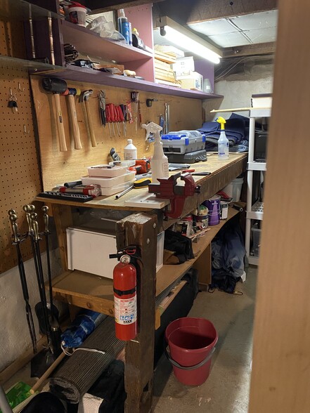 Workbench in basement - 2201 Naudain St