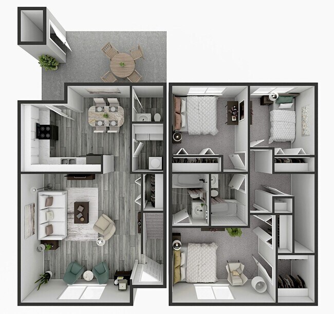 Floorplan - Candlelite Apartments