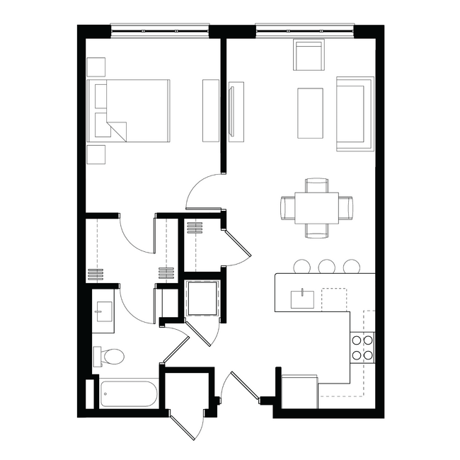 Floorplan - Zen Apartments  55+