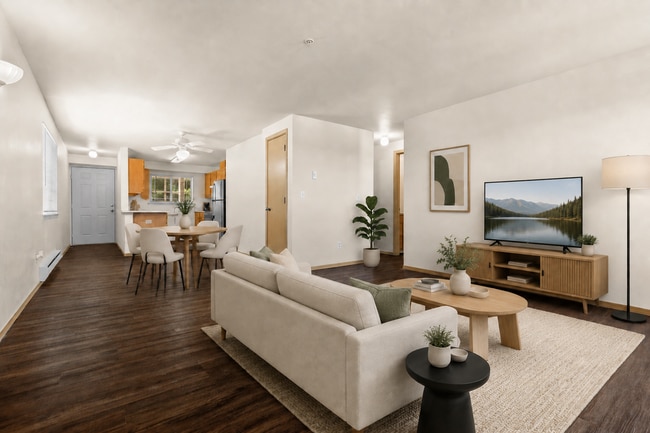 Staged Living Area l 2x2 Standard - Villas at Lawrence