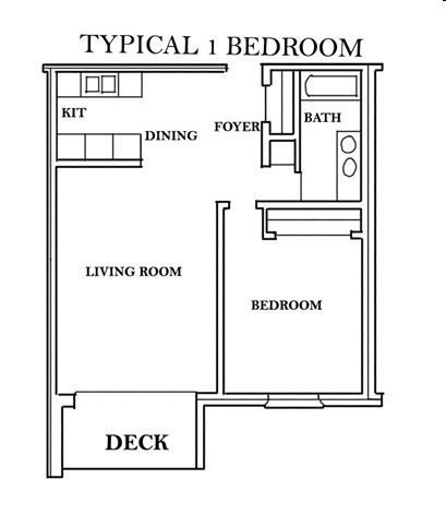 1BR/1BA - Parkshore Apartments