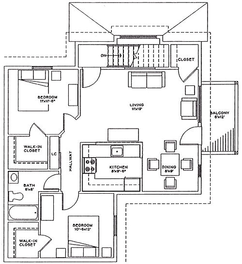2BR/1BA - Linderman Creek II Apartments