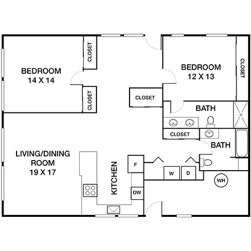 Floorplan - The Bluffs at Pacifica Apartments