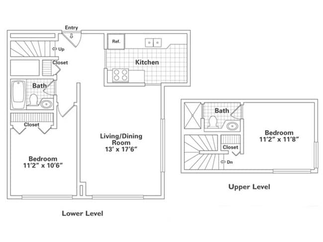 Floorplan - Oak Park City Apartments