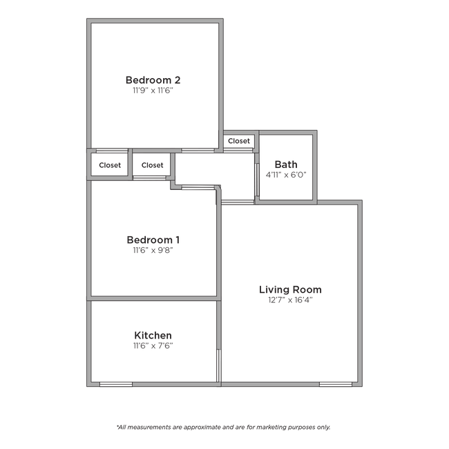 Floorplan - Henry Louis Apartments