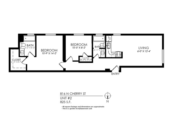 Floorplan - 816 N. Cherry St