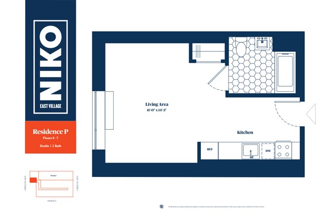 Floorplan - Niko East Village