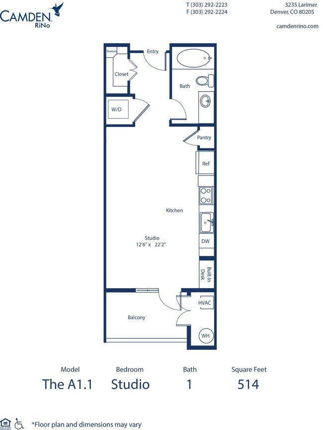 Floorplan - Camden RiNo