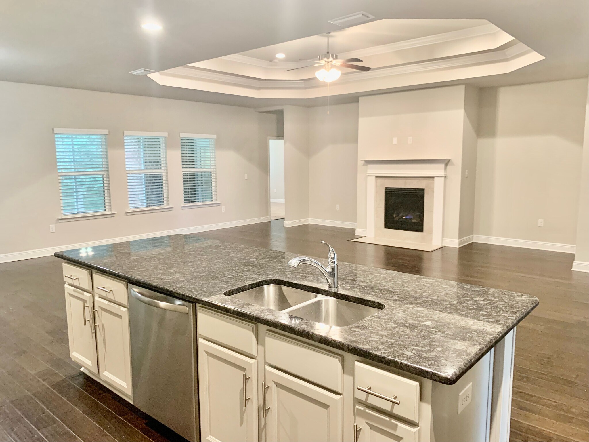 Kitchen and family room - 9040 Lakeview Dr