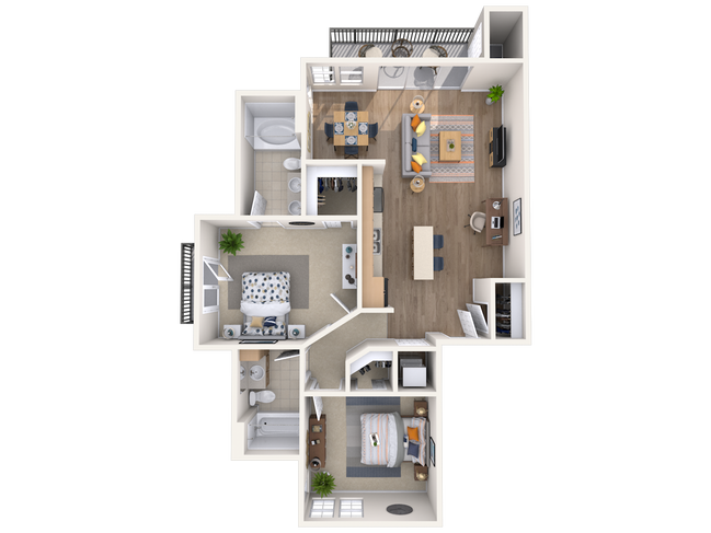 Floorplan - Lake Vista Apartments