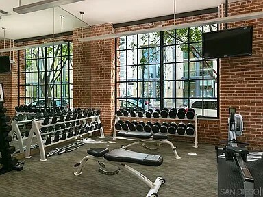 Free Weight Section of Gym - 500 W Harbor Dr