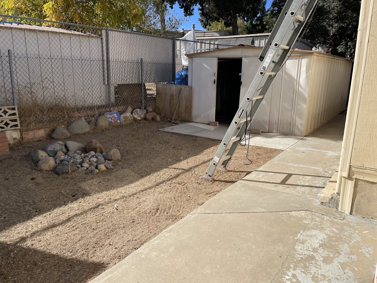 backyard with 2nd shed - 17149 Chico Dr