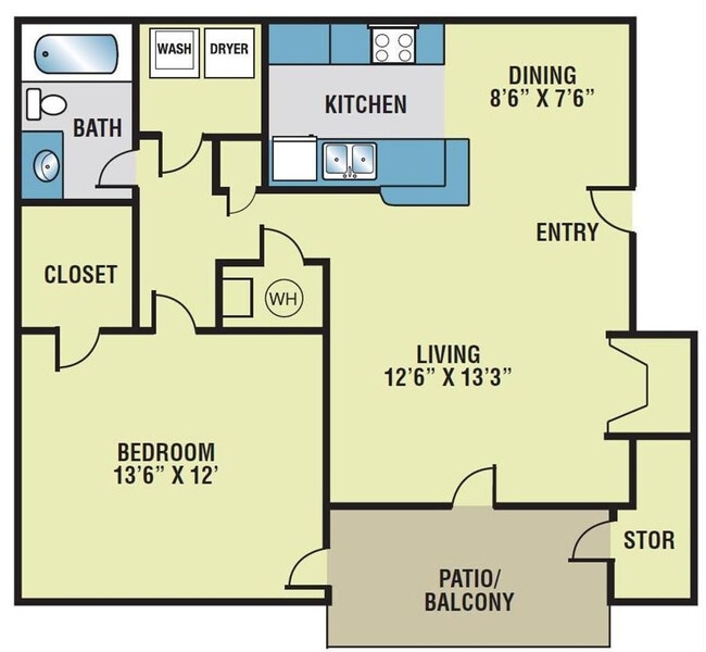 Floorplan - Woodcrest Apartments