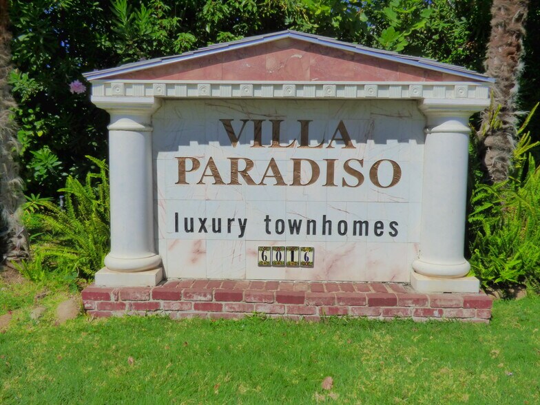 Street Marble Sign - 6016 S Land Park Dr