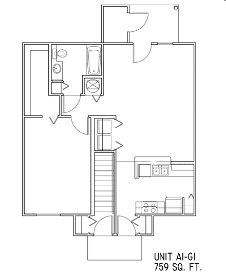 1BR/1BA - The Oaks at Stone Fountain