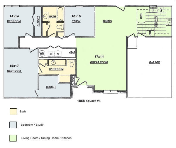 3BR/2BA - Quail Run Apartments