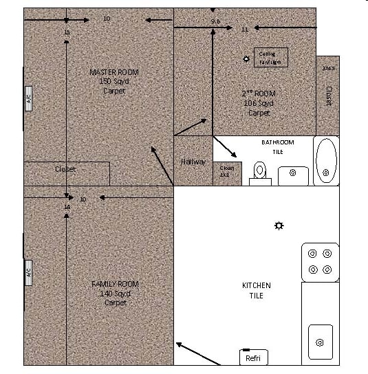2BR/1BA - Dryden Apartments