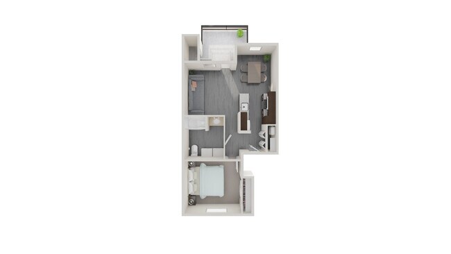 1 bedroom, 1 bathroom - 750 sq. ft. - The Grove Apartments