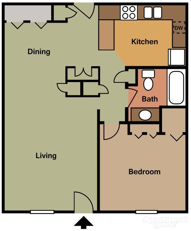 1BR/1BA - Coral Cay Apartments