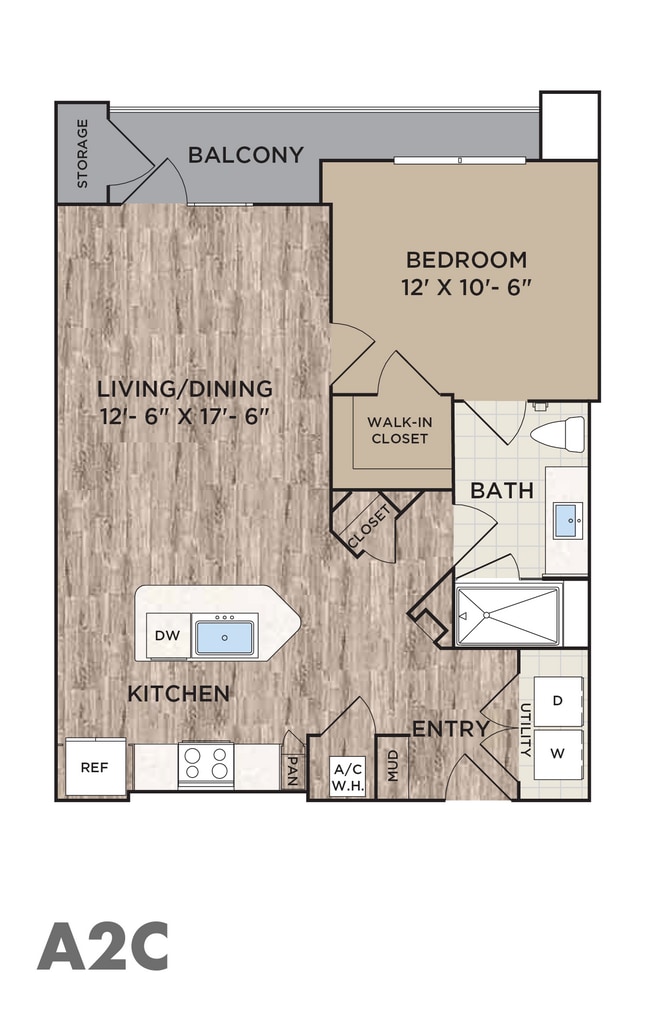 1 BED / 1 BATH - The Westerly