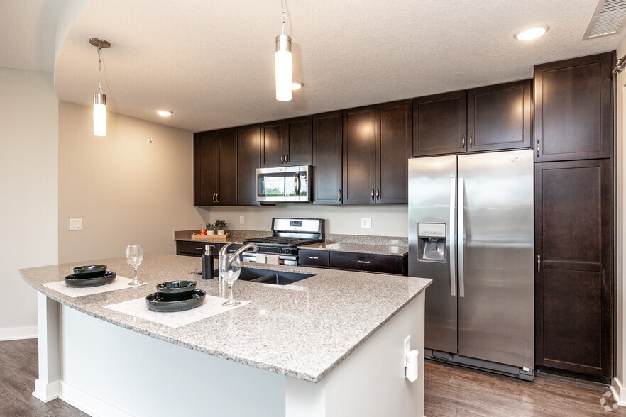 2BR, 2BA - 1,178 SF - Stonecrest - Kitchen - Residences at 62W