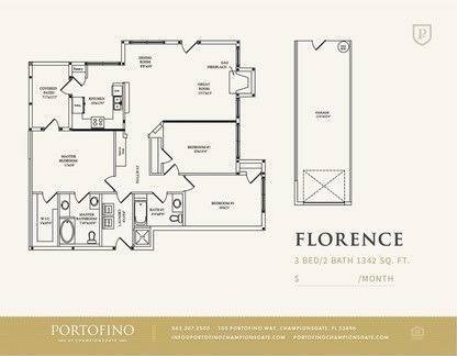 Florence Floor Plan - Portofino at Championsgate
