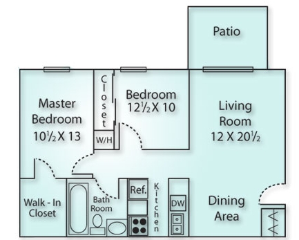 2BR/1BA - Chasewood Village